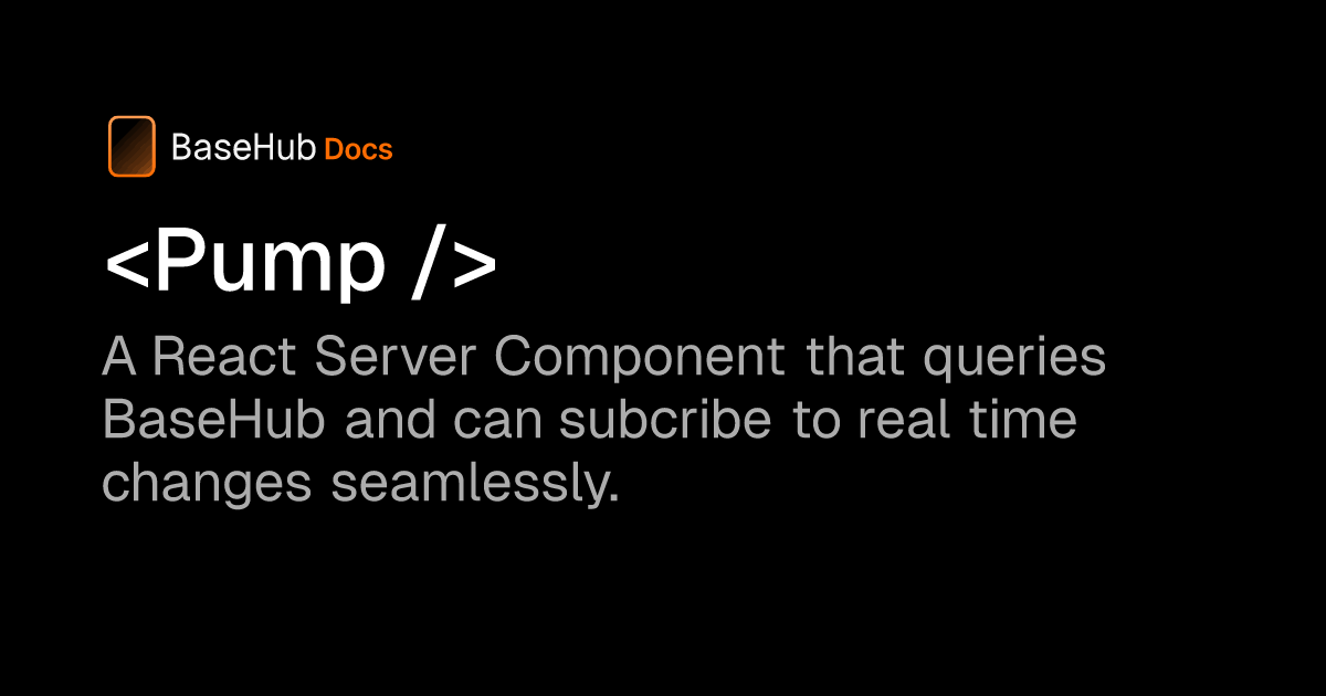 Api reference basehub docs