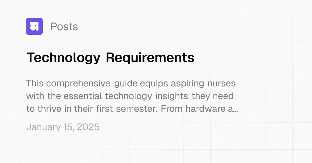 Technology Requirements | Study Guide Maker